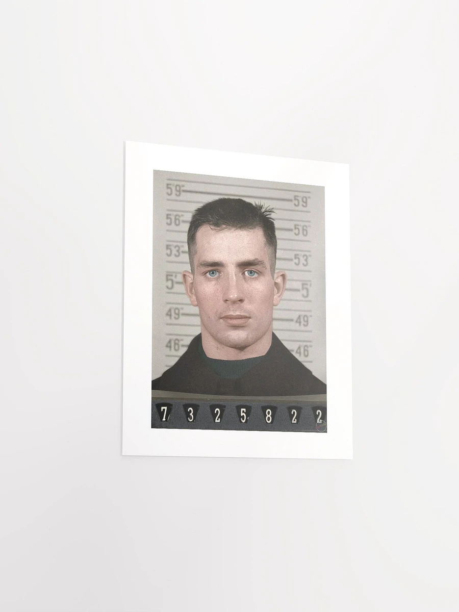 Jack Kerouac Naval Reserve Enlistment Mugshot (1943 - Colorized) - Print product image (3)