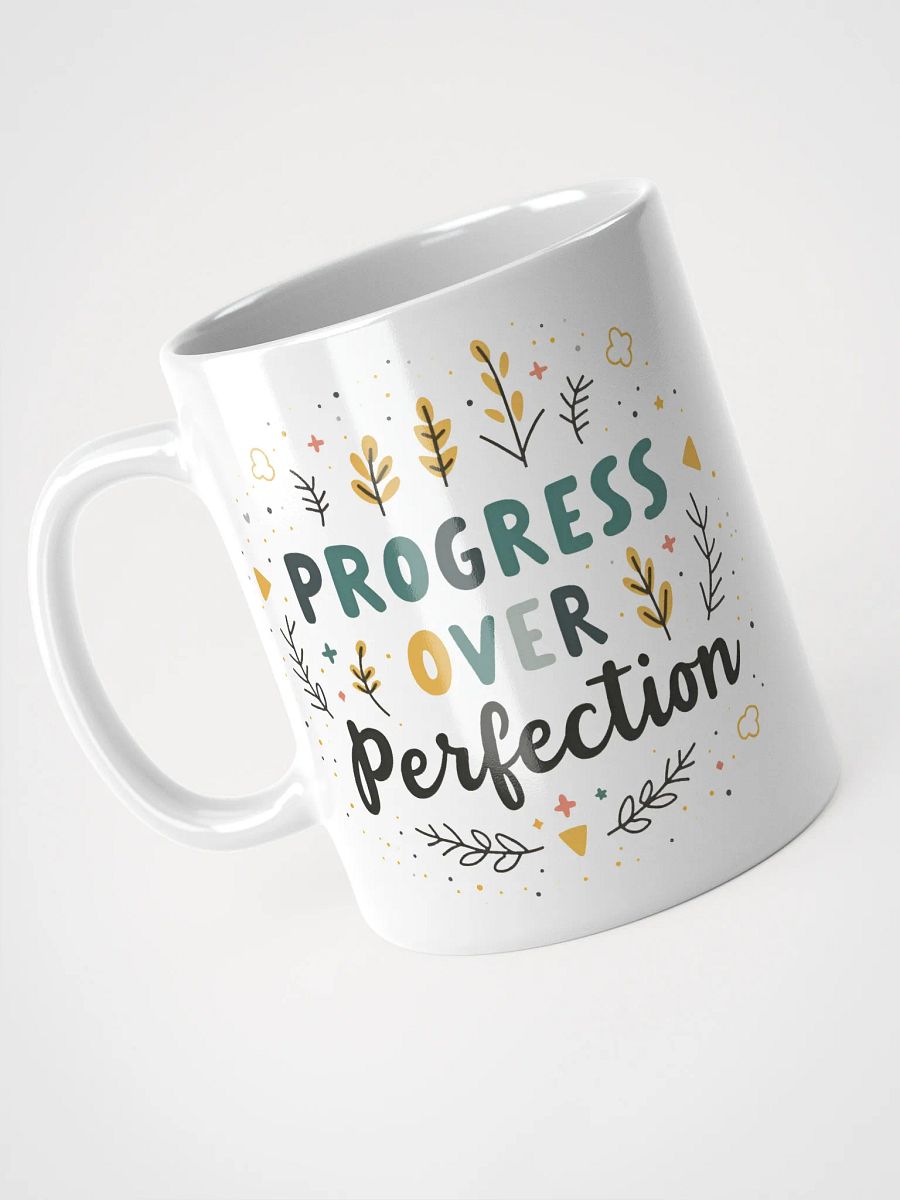Embrace Your Journey with the Progress Over Perfection Mug – Your Daily Reminder to Celebrate Growth and Self-Compassion product image (3)