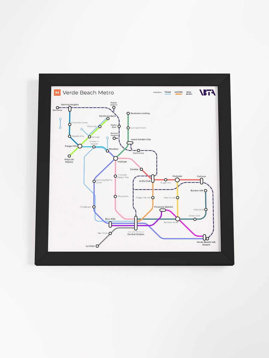 Verde Beach Metro Map (Light) product image (13)