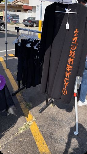 Hand printed and hand painted witchy clothing, tote bags and original art by @pacific.stardust at RAZKAL MARKET x FASHION SHO...