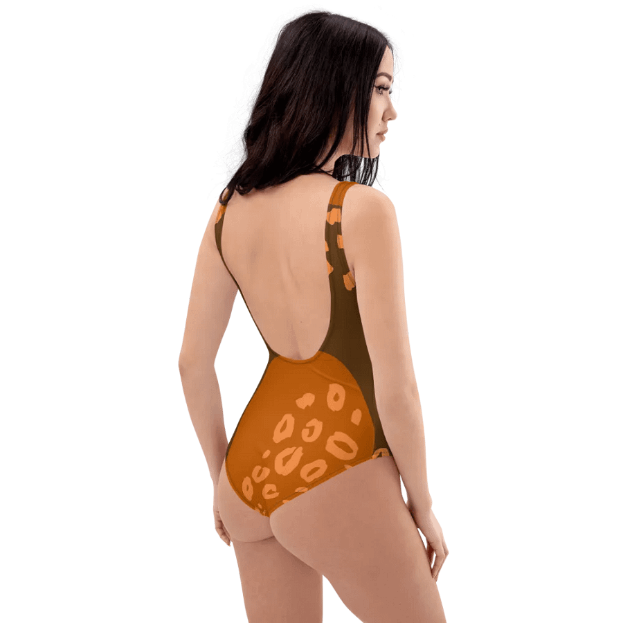 Orange Flowing Waves All-Over Swimsuit product image (8)