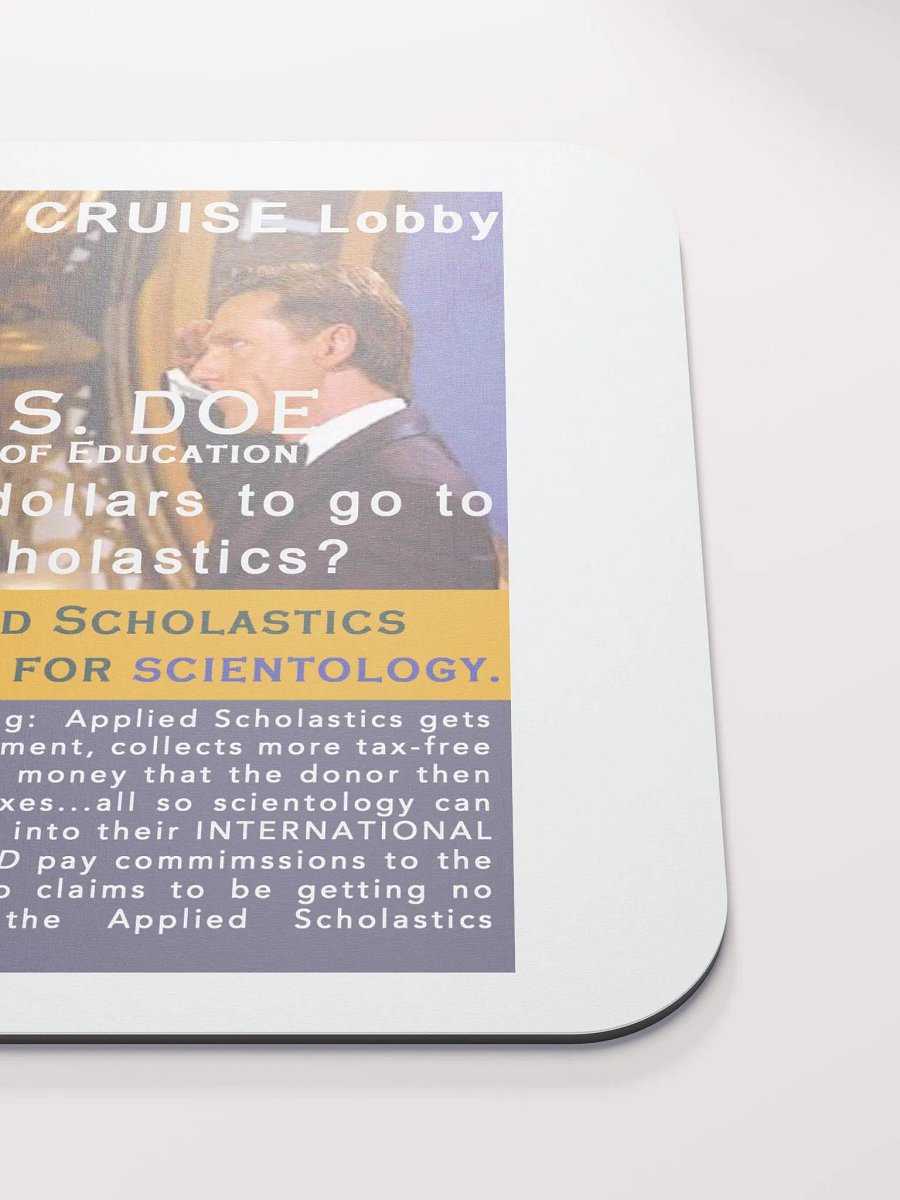 Mousepad - Tom Cruise & U.S. Dept of EDUCATION product image (5)