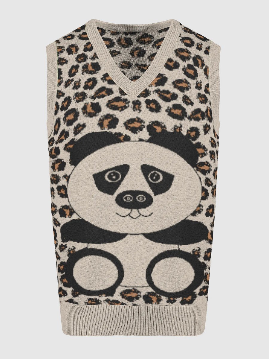 Leopard Print Panda V-Neck Vest product image (11)