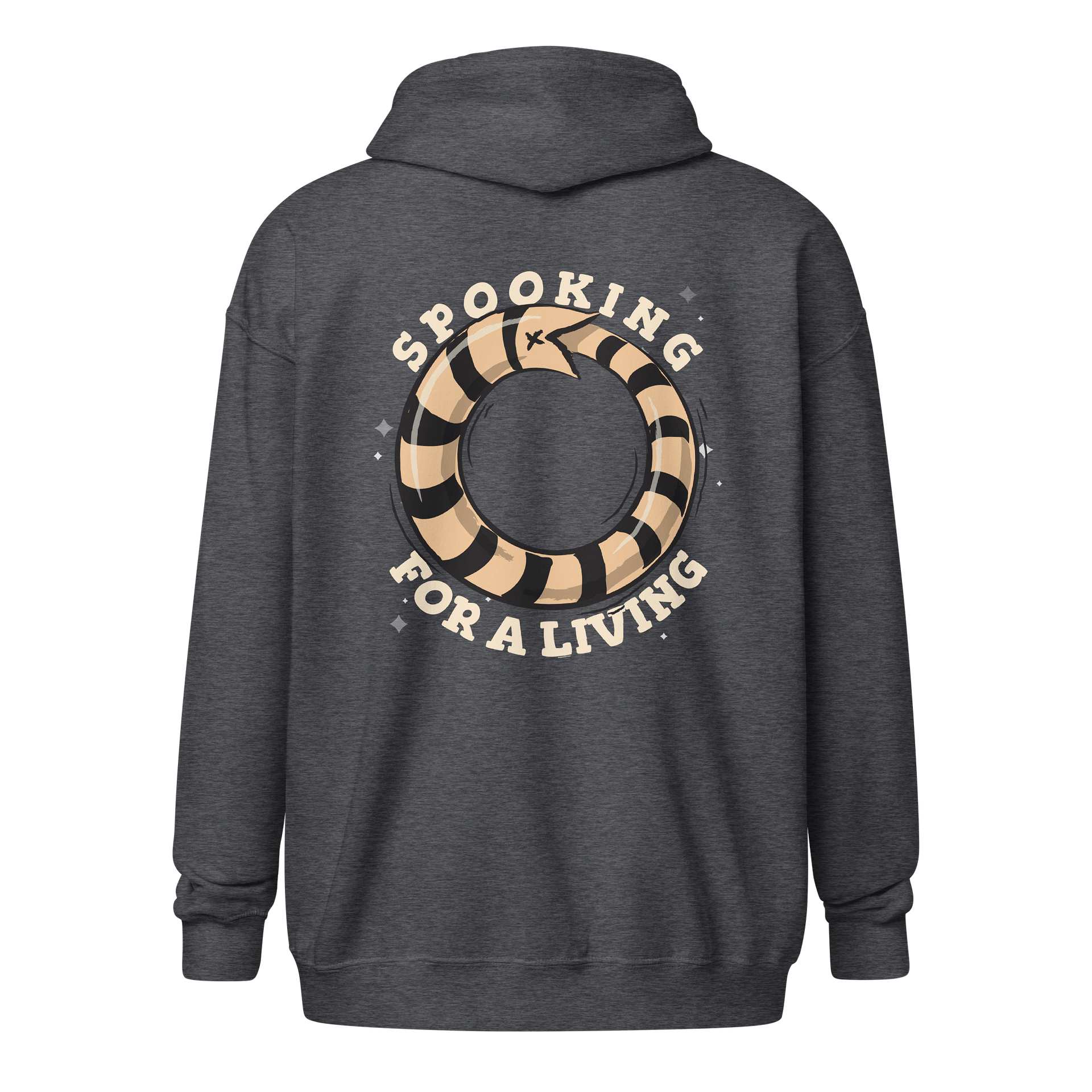 [UM Designs] Spooking For a Living - Unisex Zip Hoodie product image (2)