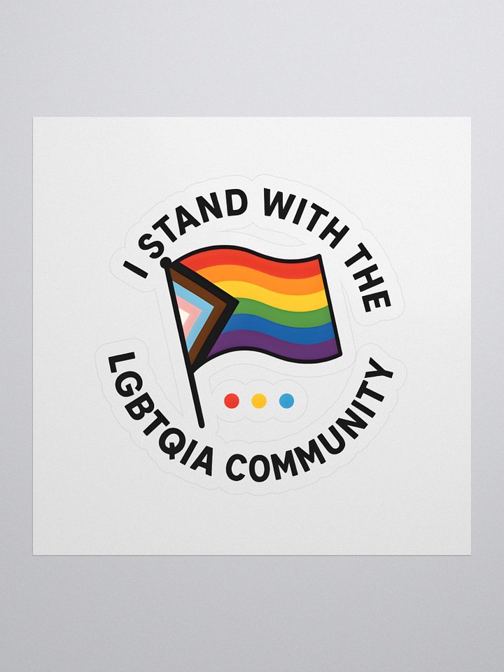 Stand With Pride Kiss Cut Stickers product image (1)