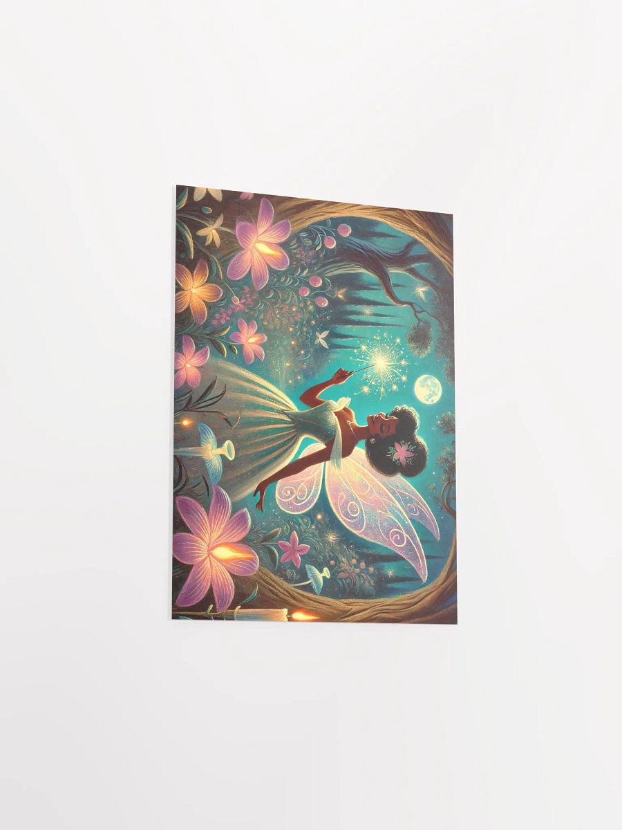 Enchanted Blue Fairy Garden Premium Matte Poster product image (13)