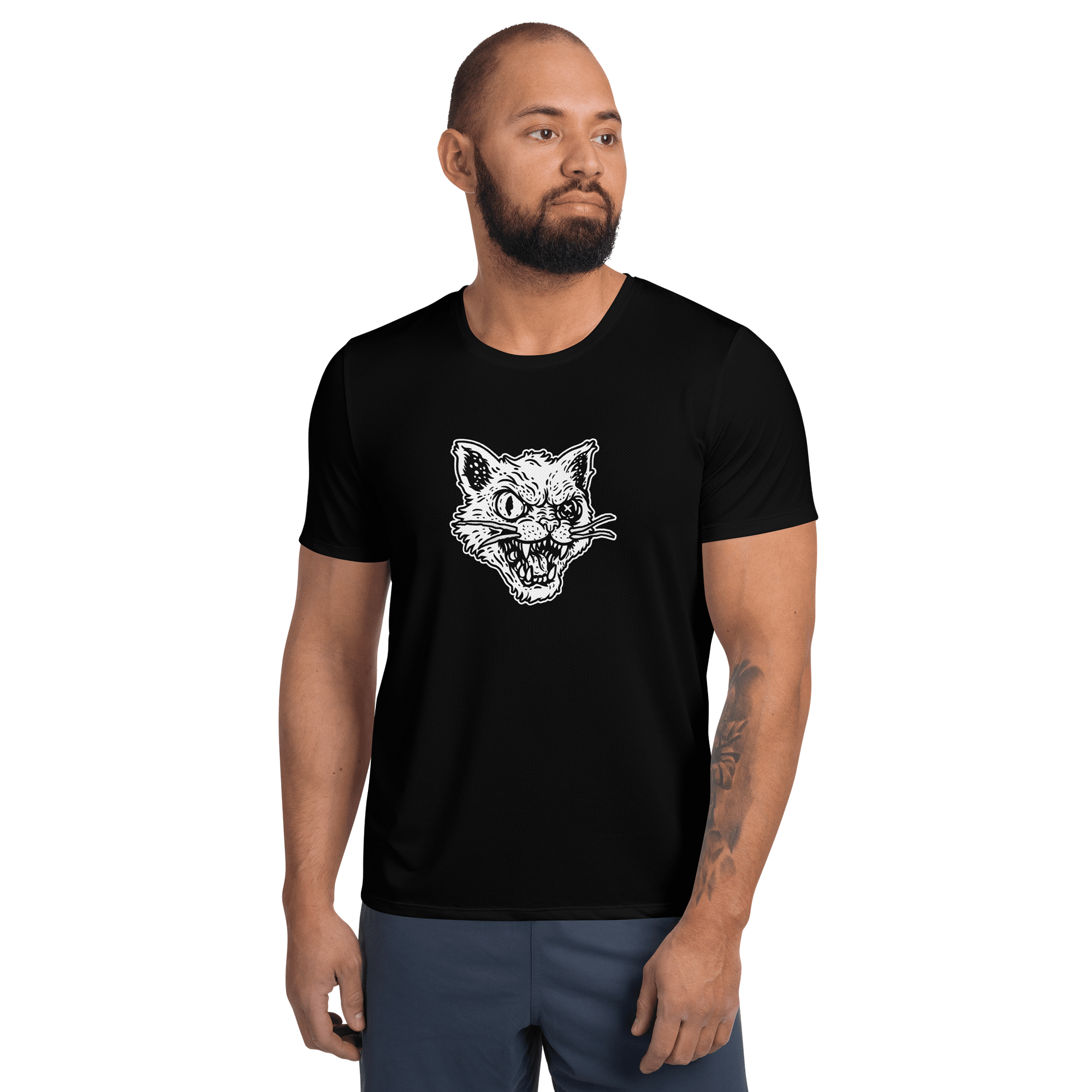 Fear the One-Eyed Cat - Athletic Mesh Tee product image (3)