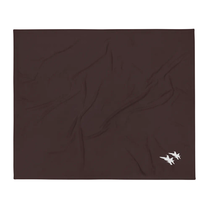 Twin Hornets Logo Throw Blanket, Brown product image (1)