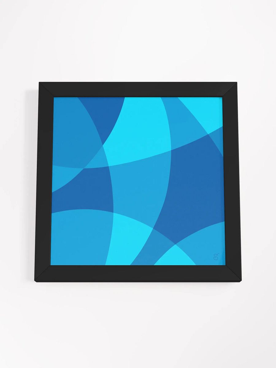 Blue Harmony: Framed Abstract Poster - Abstract Composition No. 6 product image (46)
