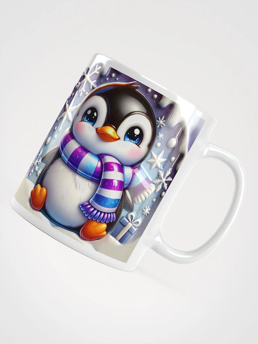 Cozy Penguin Ultimate Winter Vibes & Energy White Mug product image (4)