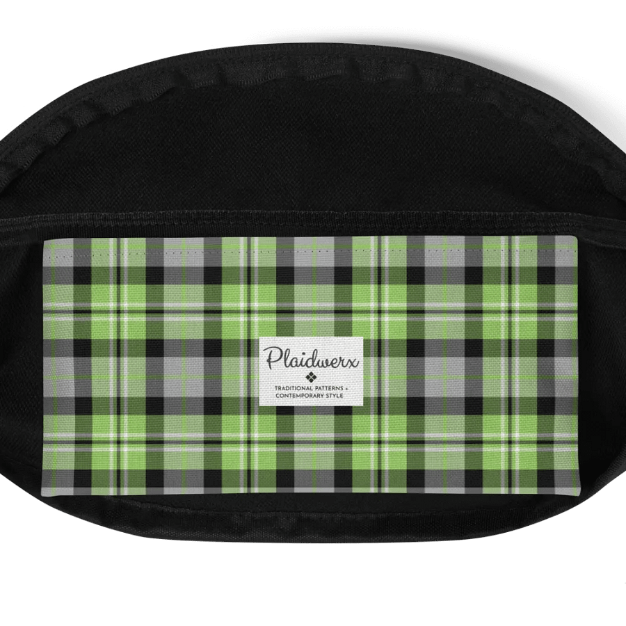Light Green and Gray Plaid Fanny Pack product image (6)