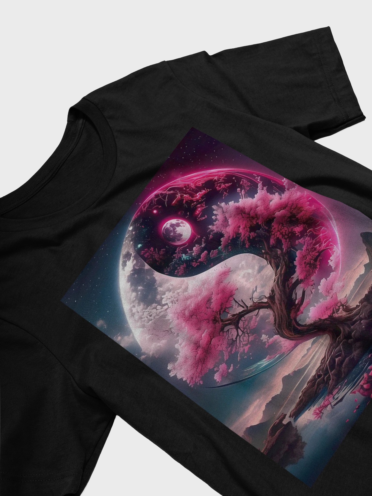Surreal Yin-Yang Harmony T-Shirt product image (2)