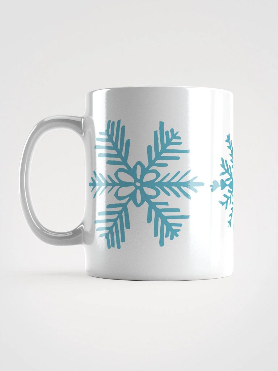 Simple Snowflakes White Glossy Mug product image (18)