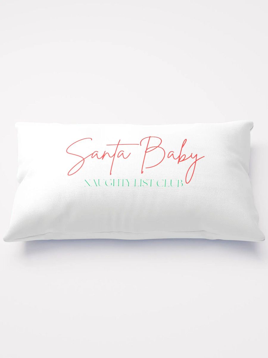 'Santa Baby, Naughty List' Club Pillow product image (4)
