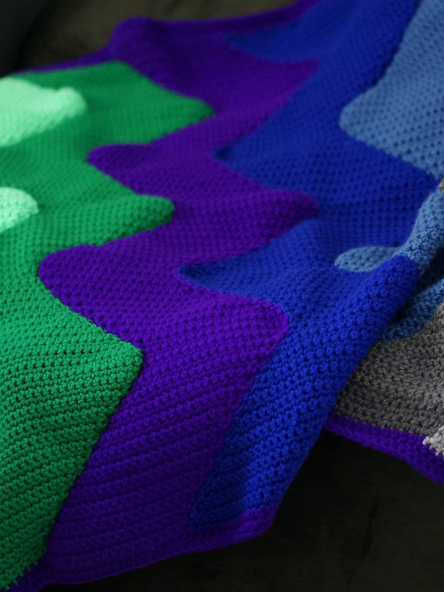 Waves blanket pdf pattern product image (2)