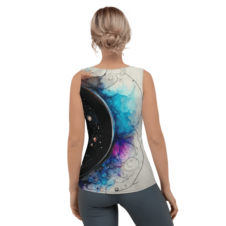 Cosmic Floral Vortex Women's Tank Top product image (2)