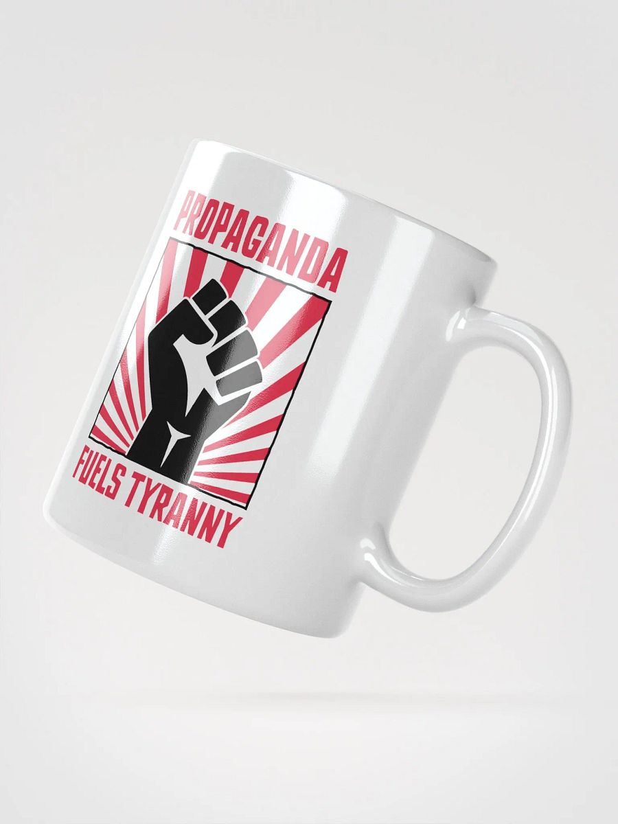 Propaganda Fuels Tyranny – Vintage Activist Coffee Mug product image (2)