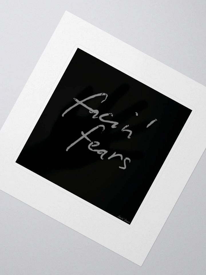 Facin' Fears Sticker product image (2)