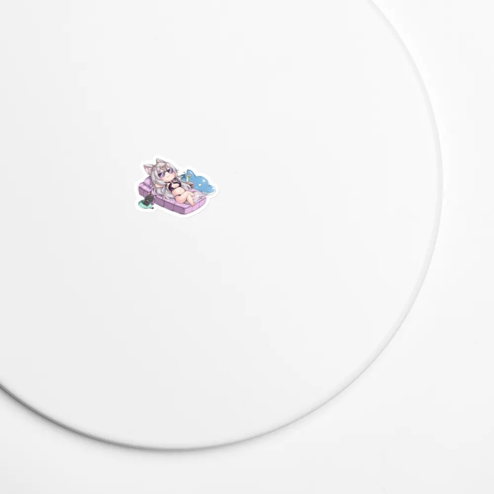 Paws Summer Lounge Magnet product image (7)