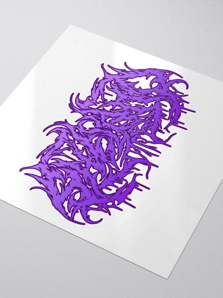 shelBOO Metal Logo Sticker - Purple product image (3)