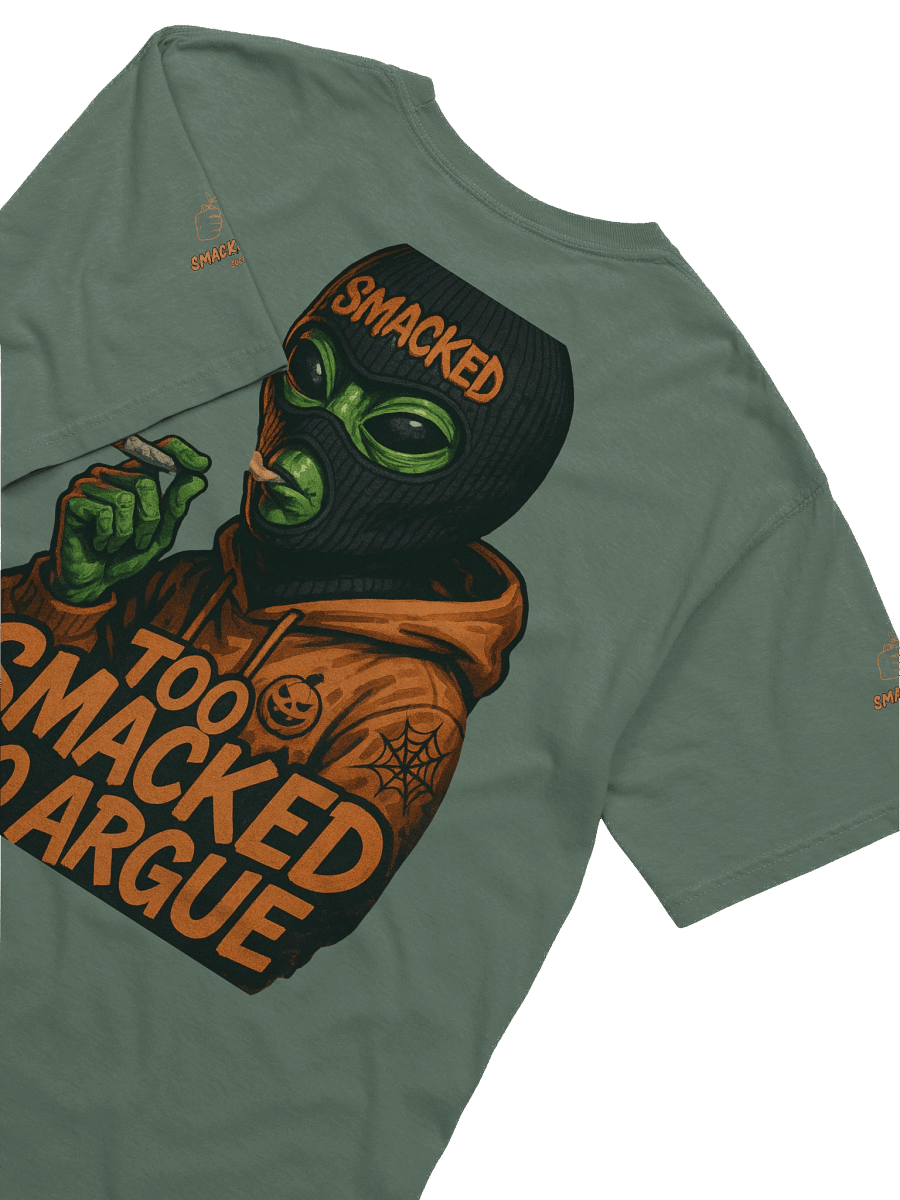Too Smacked to Argue – Orange Alien in Ski Mask Unisex T-Shirt (Variety of Colors) product image (31)