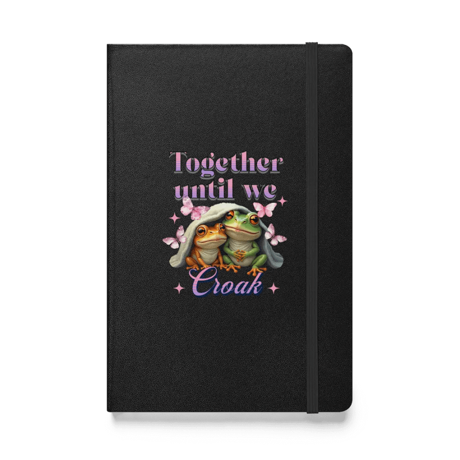 Together Until We Croak Frog Whimsical Hardcover Notebook product image (1)