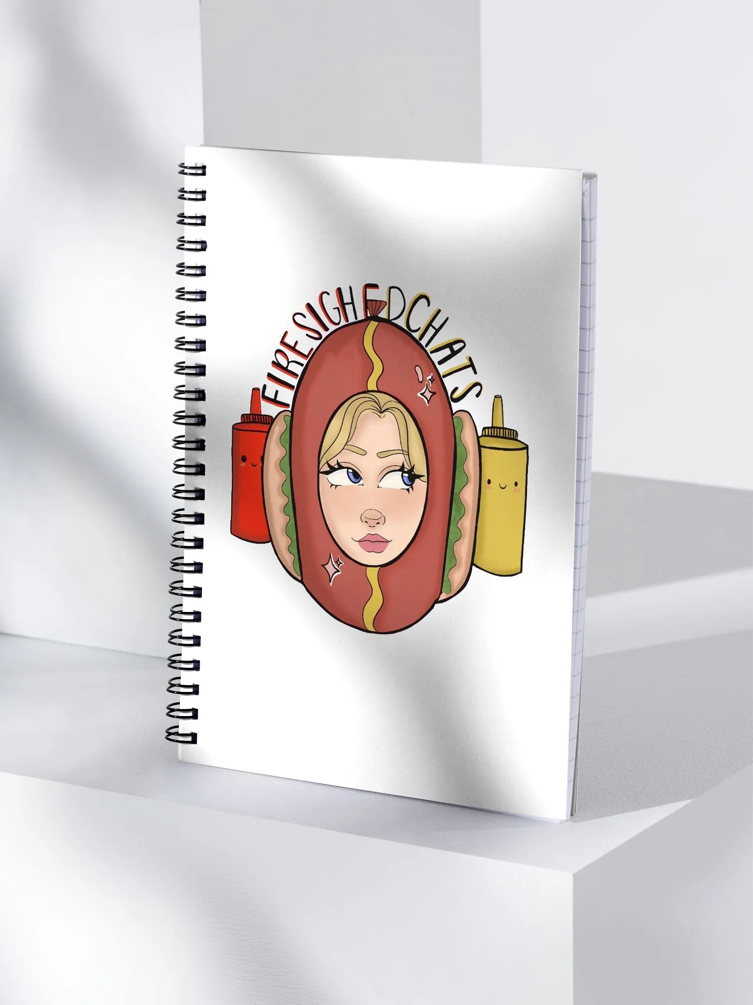 Hot Dog Girl Spiral Notebook product image (3)
