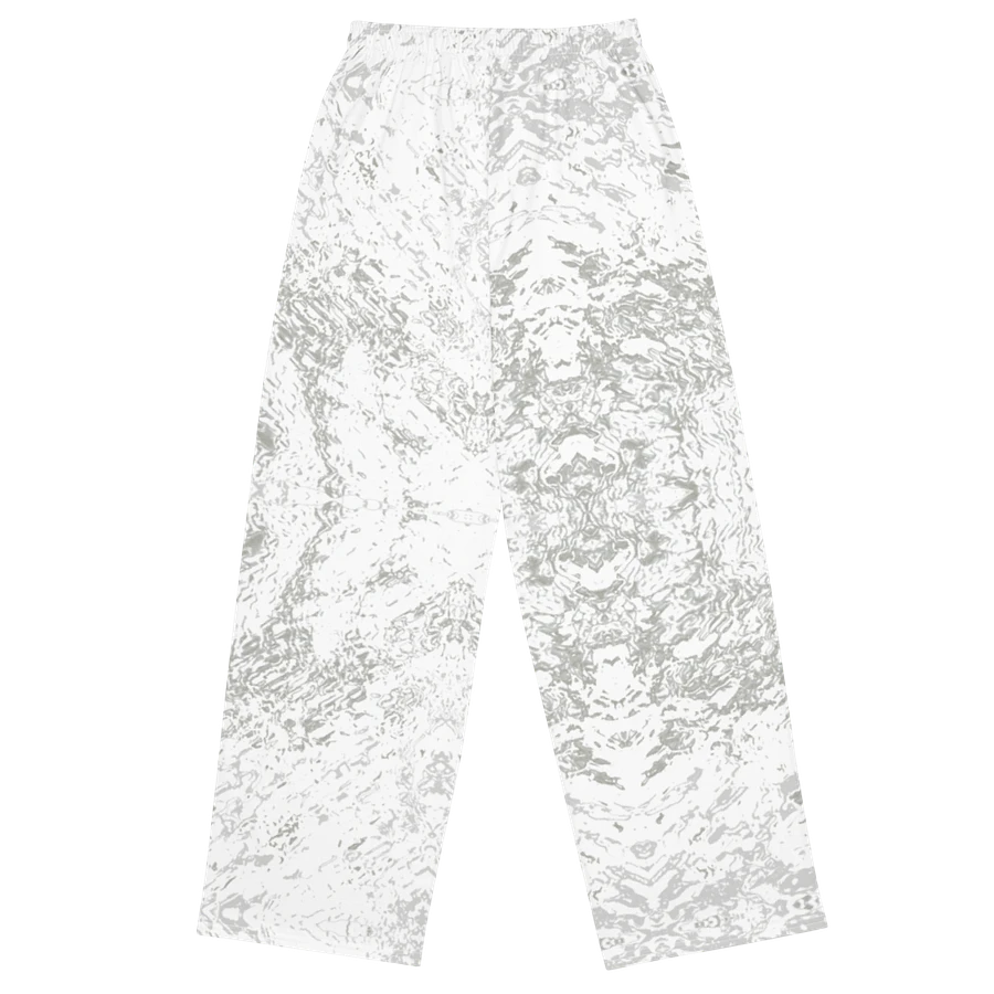 Abstract Pale Monochrome Unisex Wide Leg Trousers product image (6)