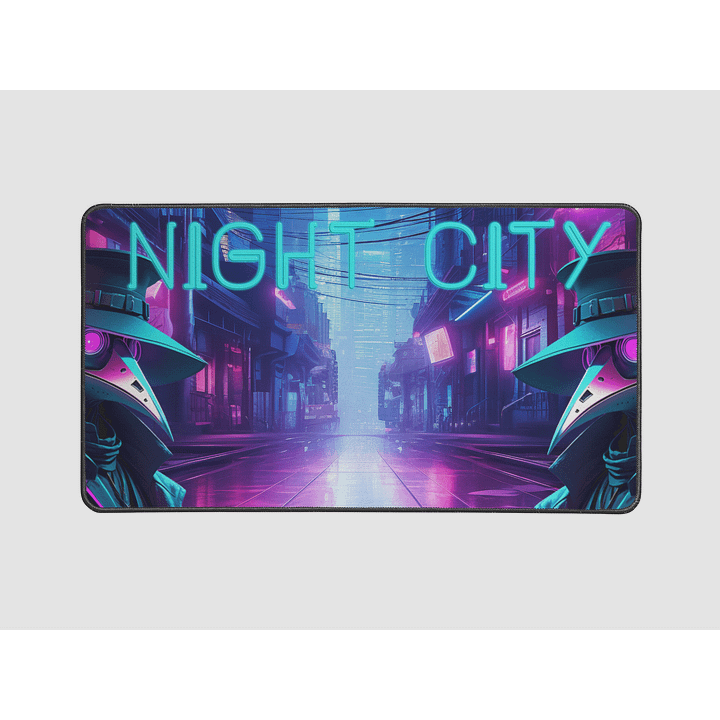 Cyber Plague Doctor Night City Mouse Pad product image (1)