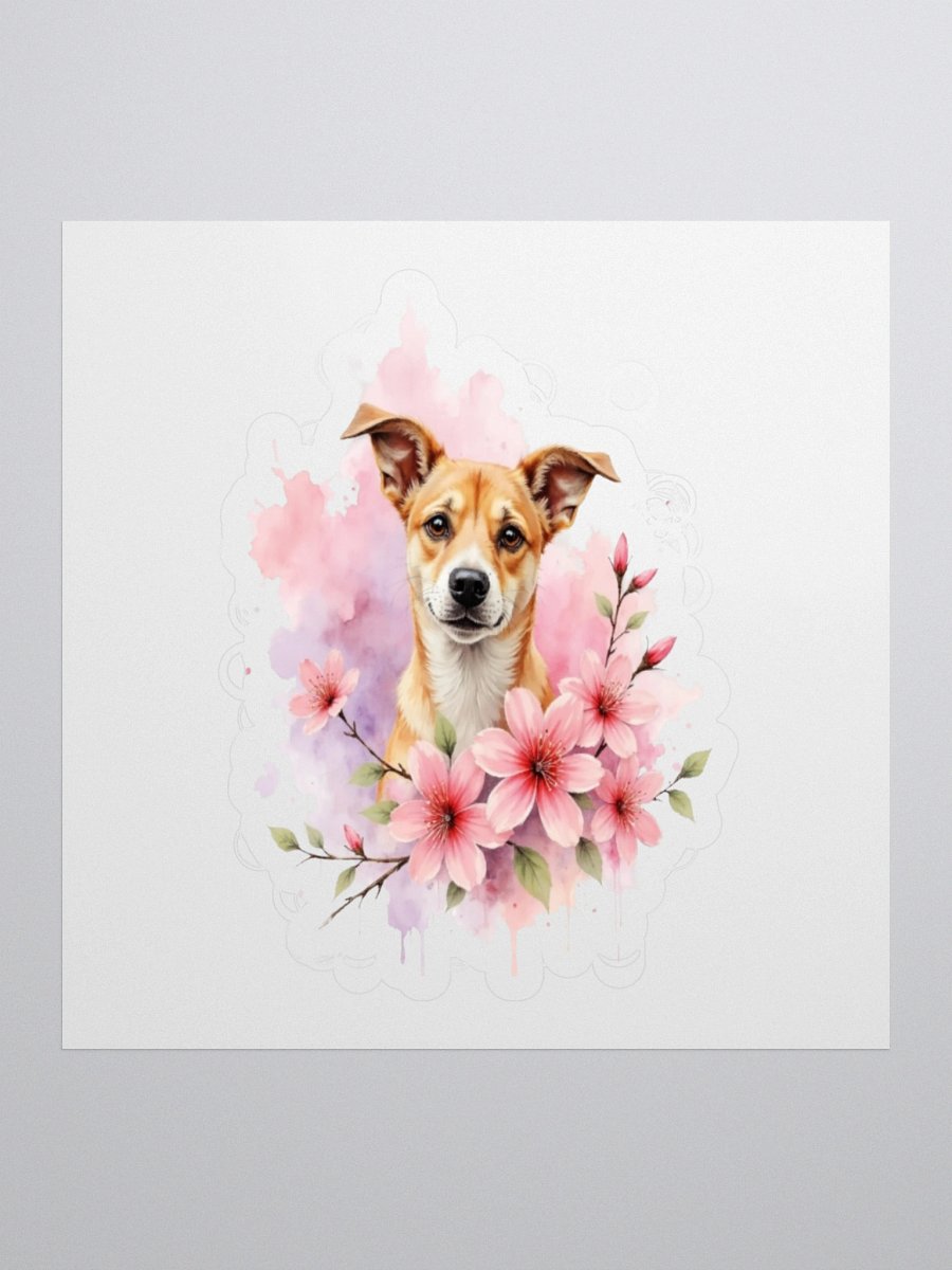 Potcake Floral Sticker product image (1)