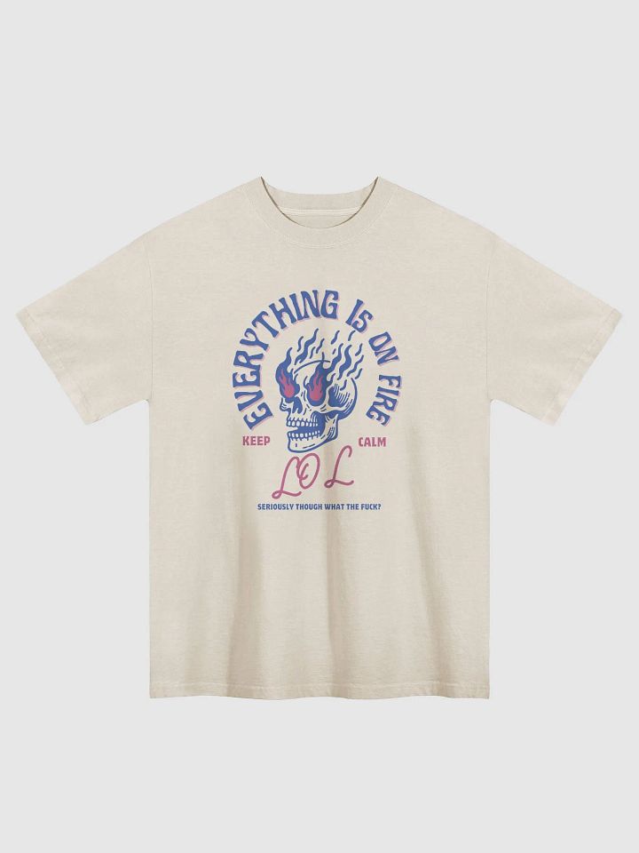 Everything Is On Fire Graphic Oversized Tee product image (5)