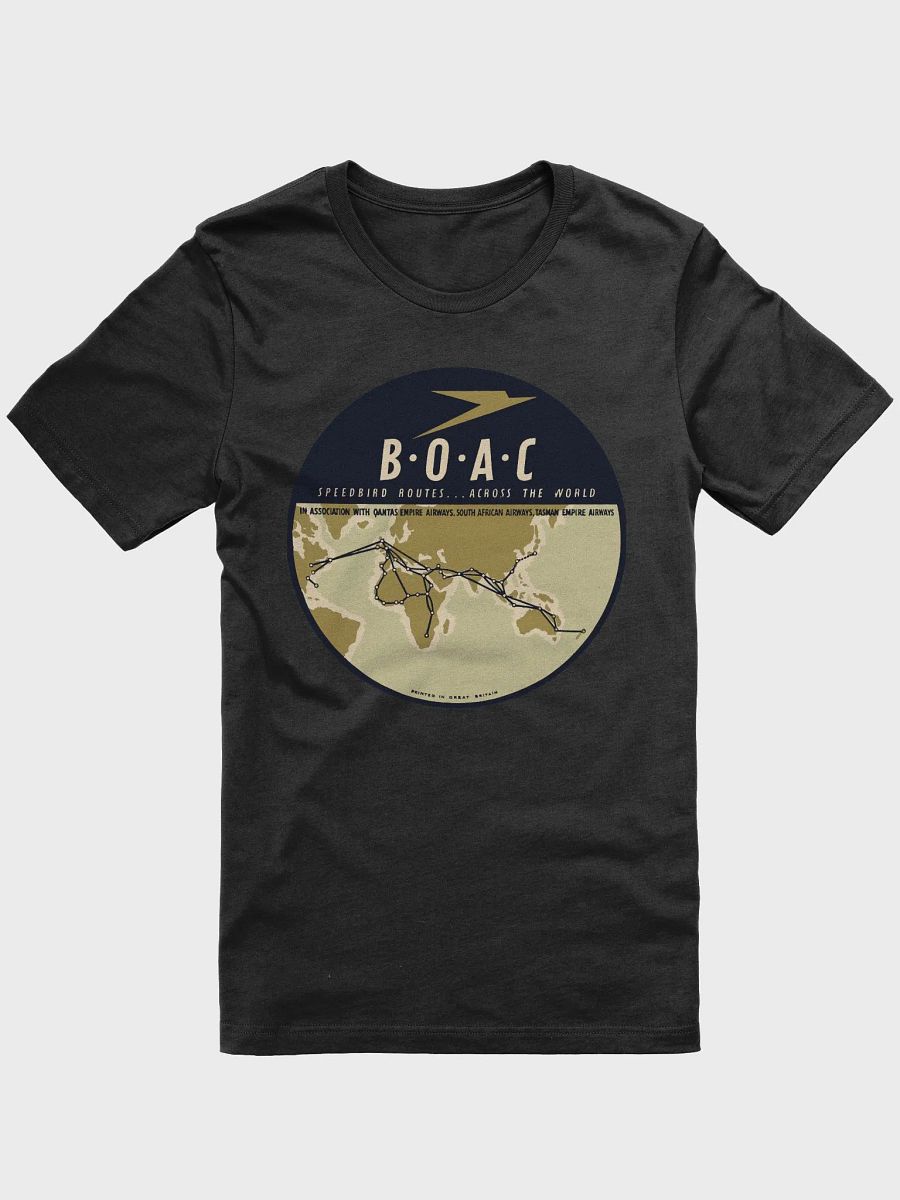 BOAC Speedbird Routes Across The World - T-Shirt product image (1)