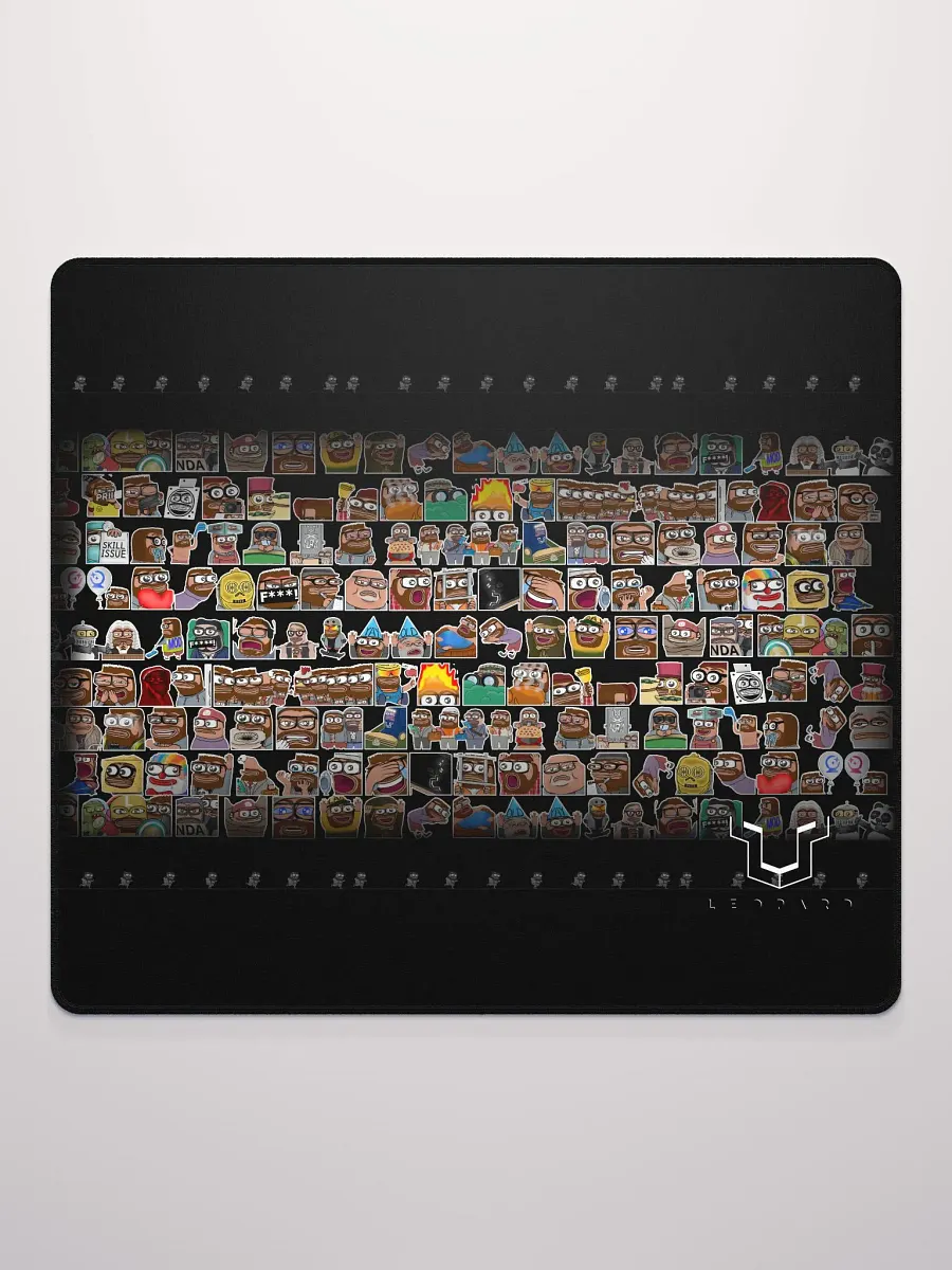 An emote collage mousepad 18x16 and 36x18 WOW product image (4)
