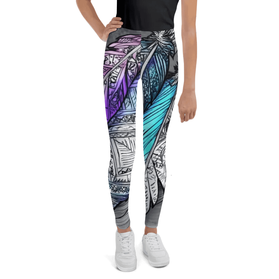 G Feathers, Youth Leggings product image (1)