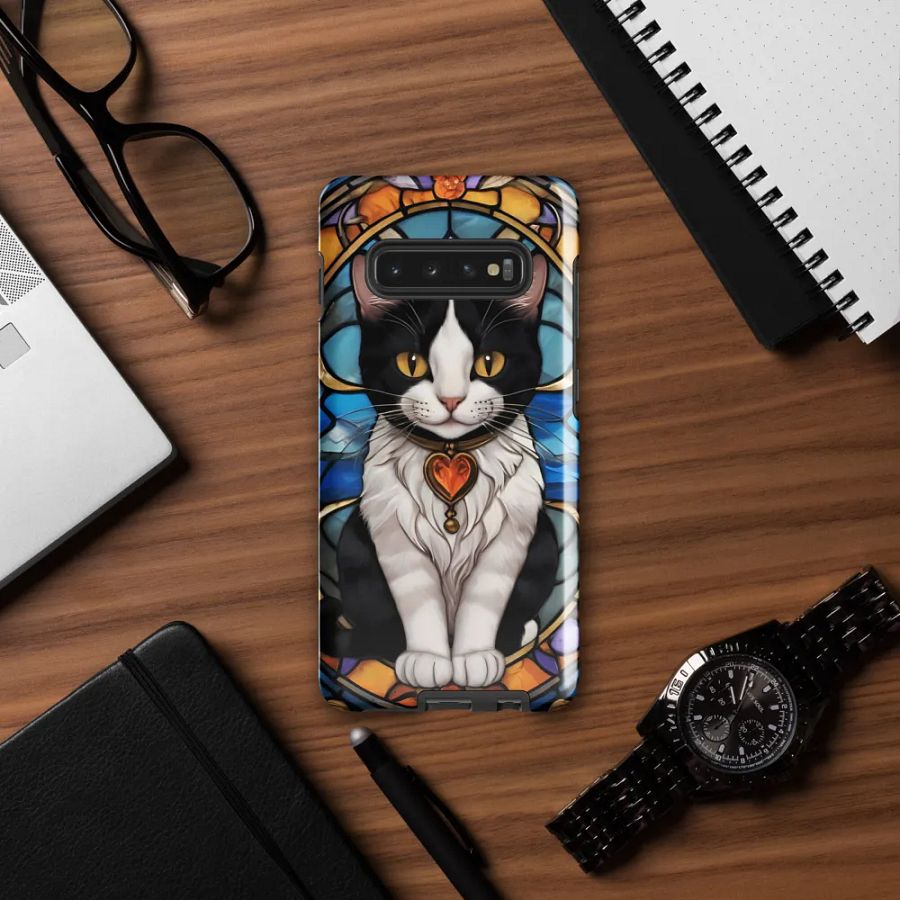 Stained Glass Cat Samsung Galaxy Case product image (57)