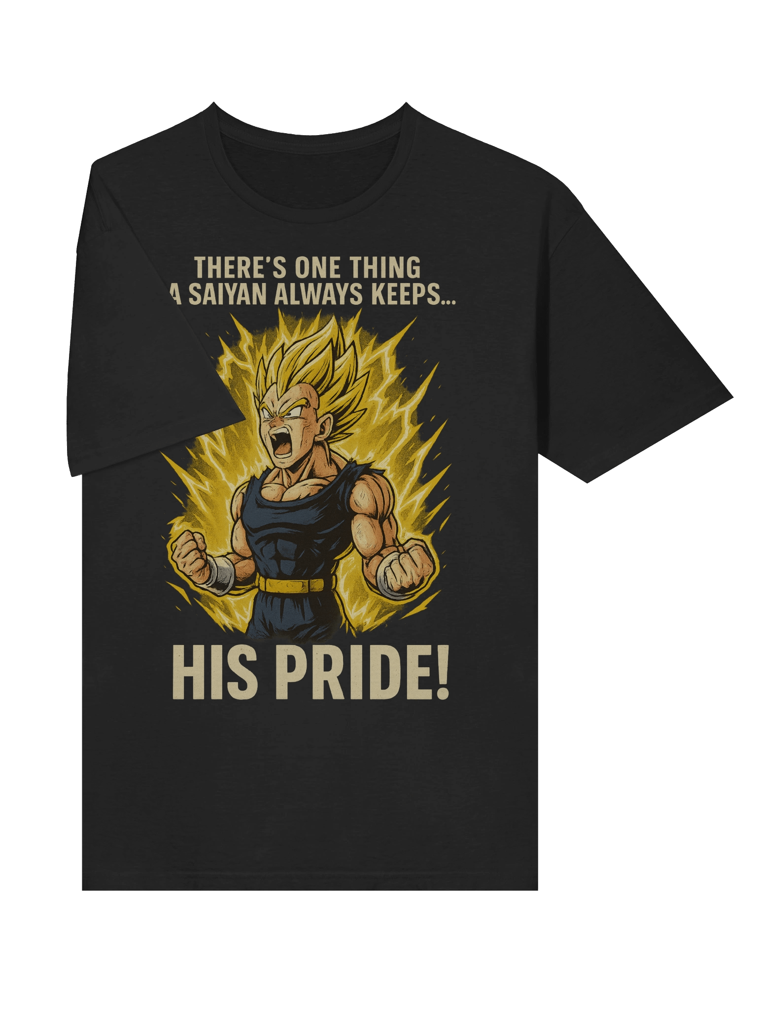 Vegeta Pride T-Shirt | Dragon Ball Z Saiyan Rage Power-Up Tee product image (50)