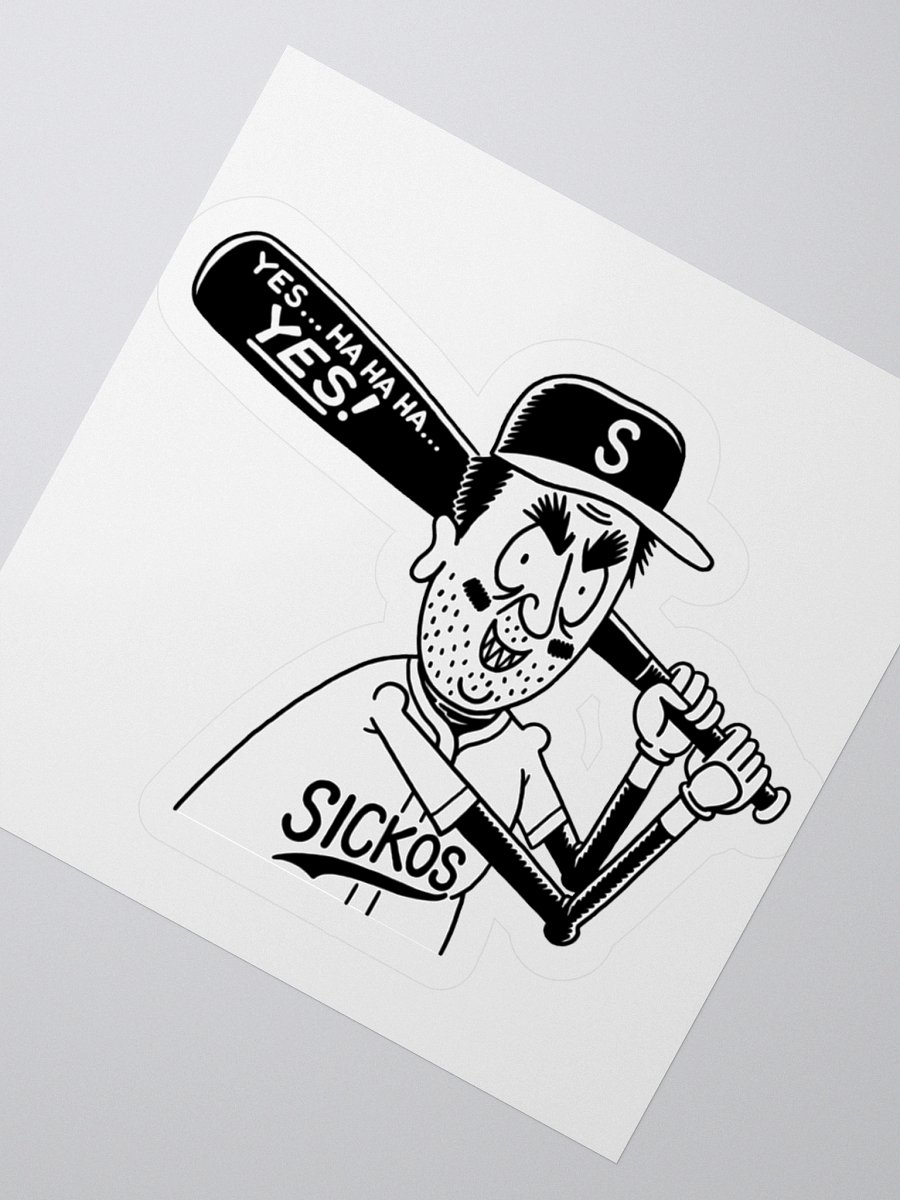 Sickos Baseball Character Sticker (3 Sizes) product image (4)