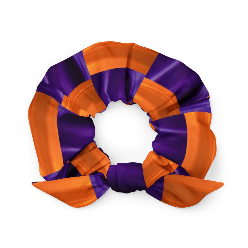 Festive Halloween Checkerboard All-Over Print Scrunchie product image (3)