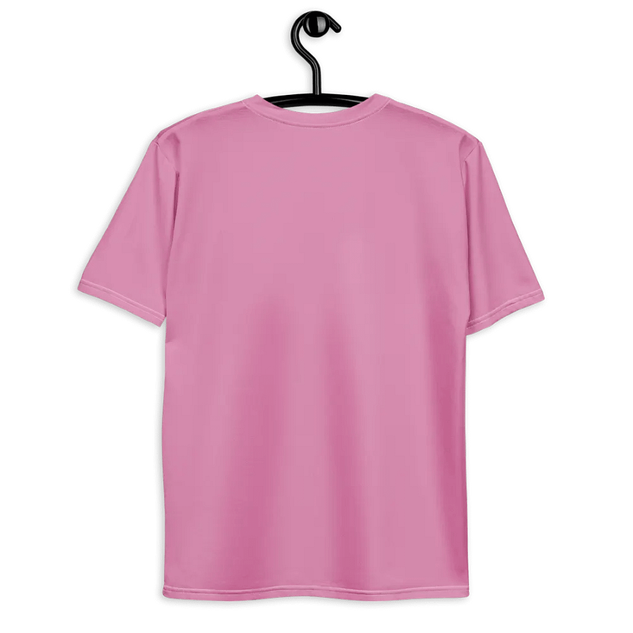 Plain Medium Carnation Pink True Summer Men's Crewneck Polyester Heavyweight Premium T-Shirt by Treasure Pie product image (9)
