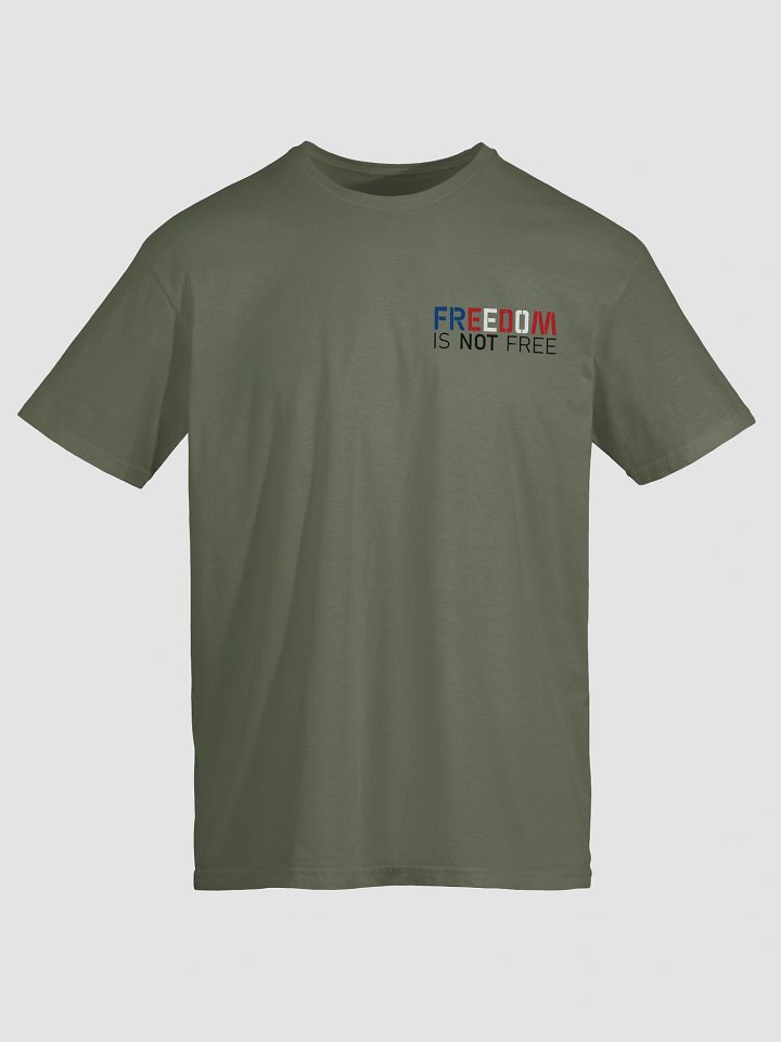 Freedom is NOT Free Unisex T-Shirt | RWB Black Text product image (2)