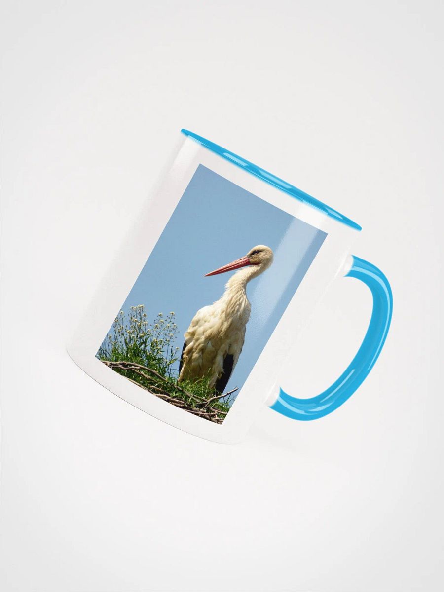 The white stork - Ceramic Mug with Color Inside product image (4)