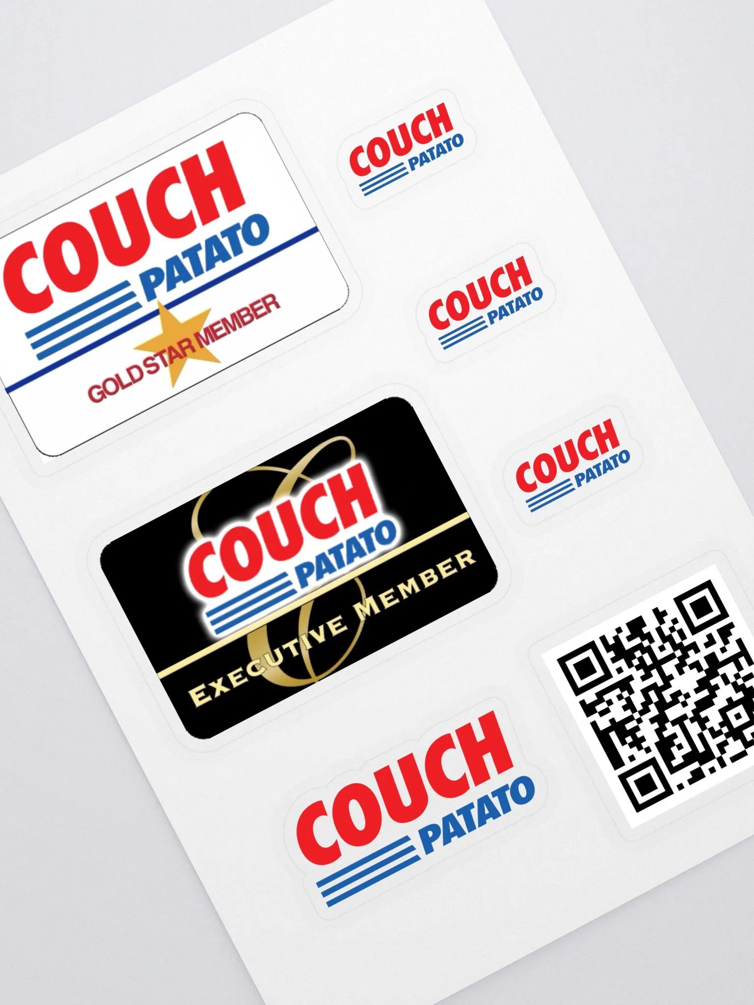 Couch Potato Club Sticker Sheet product image (1)