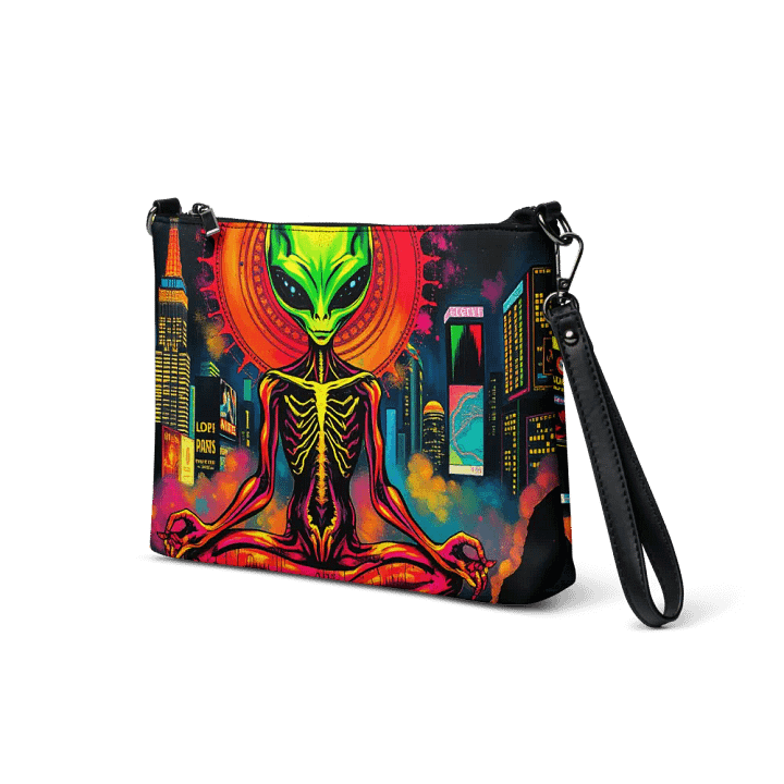 Neon Alien Meditations Crossbody Bag product image (2)