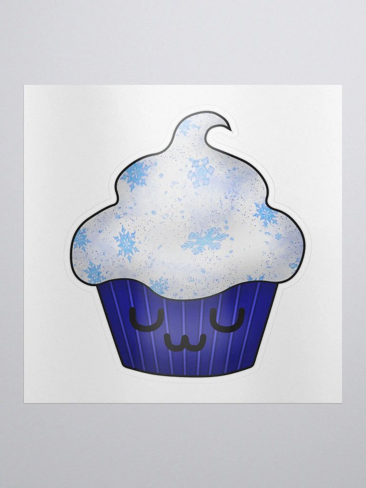 Winter Wonderland UwU Cupcake Sticker product image (1)