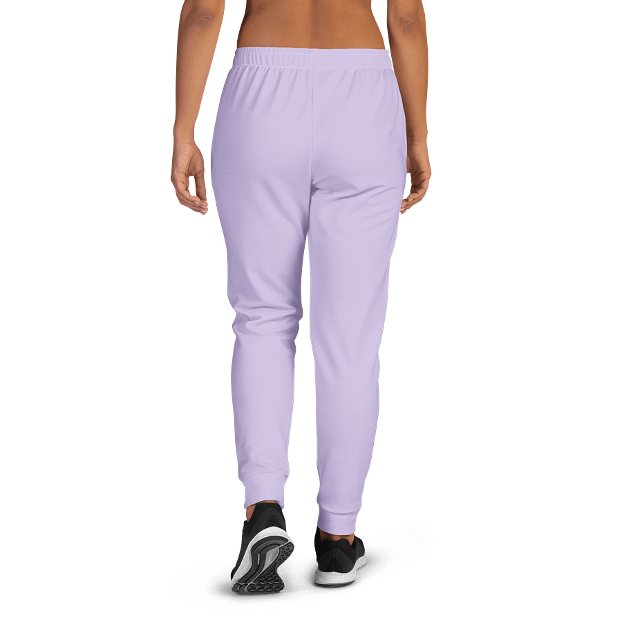 Soft Lilac Solid Color Women's Fleece Sweatpants product image (2)