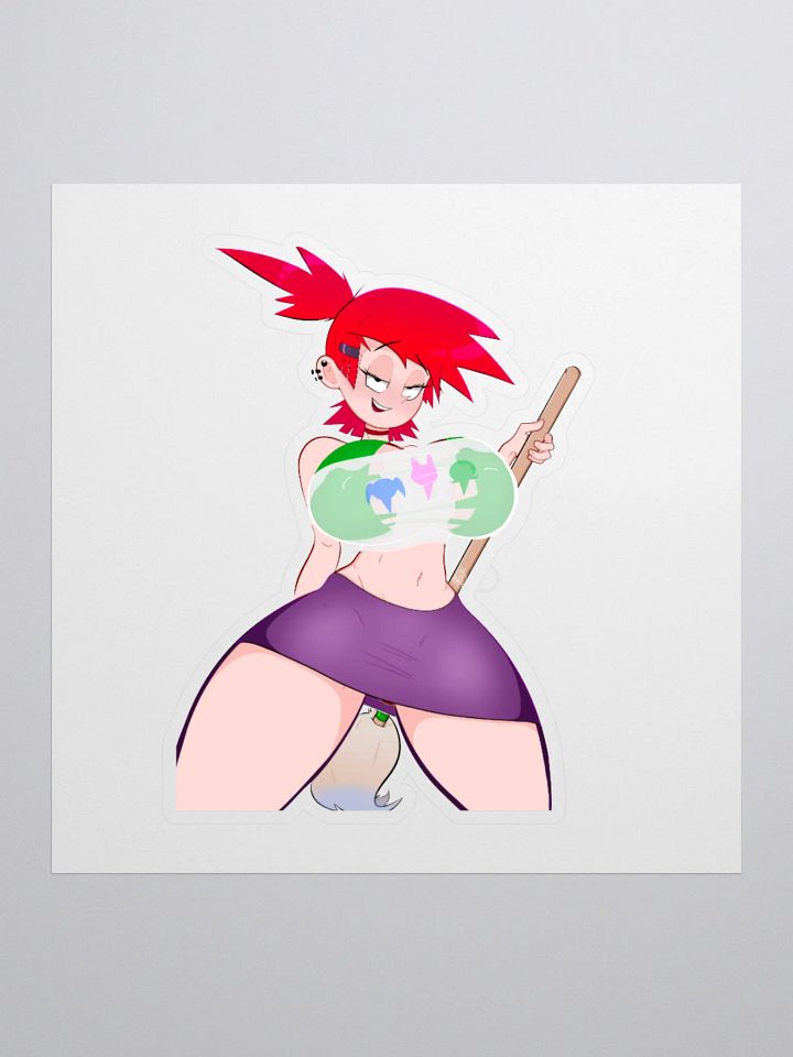 Red Haird Janitor Sticker product image (1)