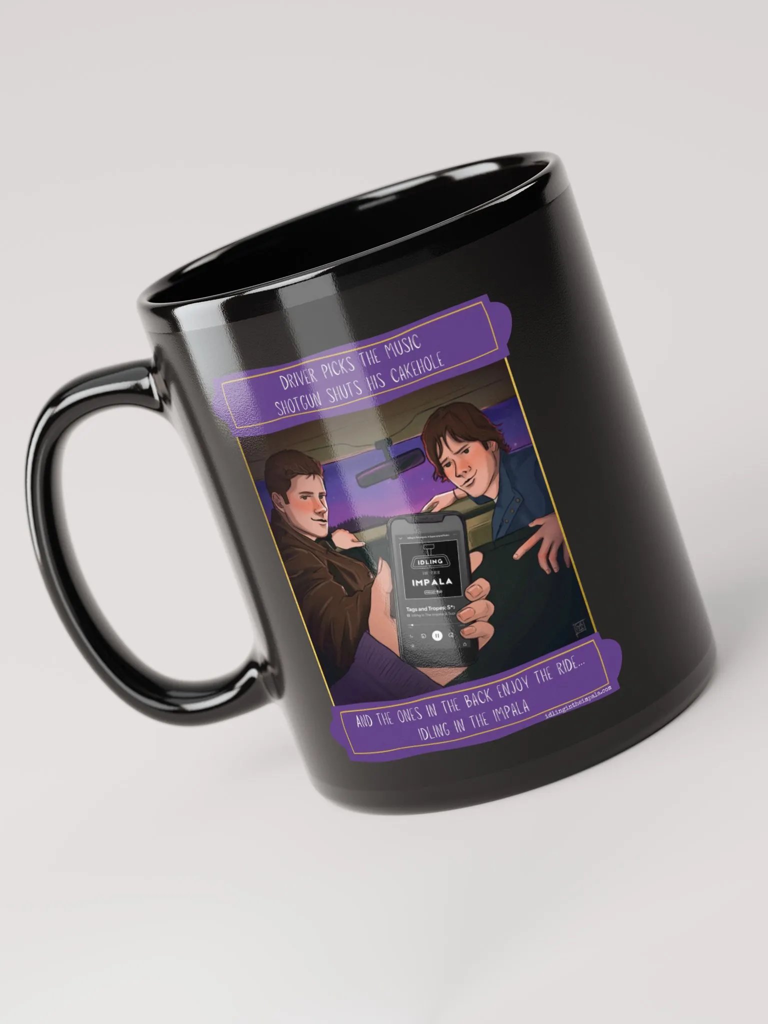 Backseat Black Mug - Bangs and Bingos and Tags and Tropes product image (6)