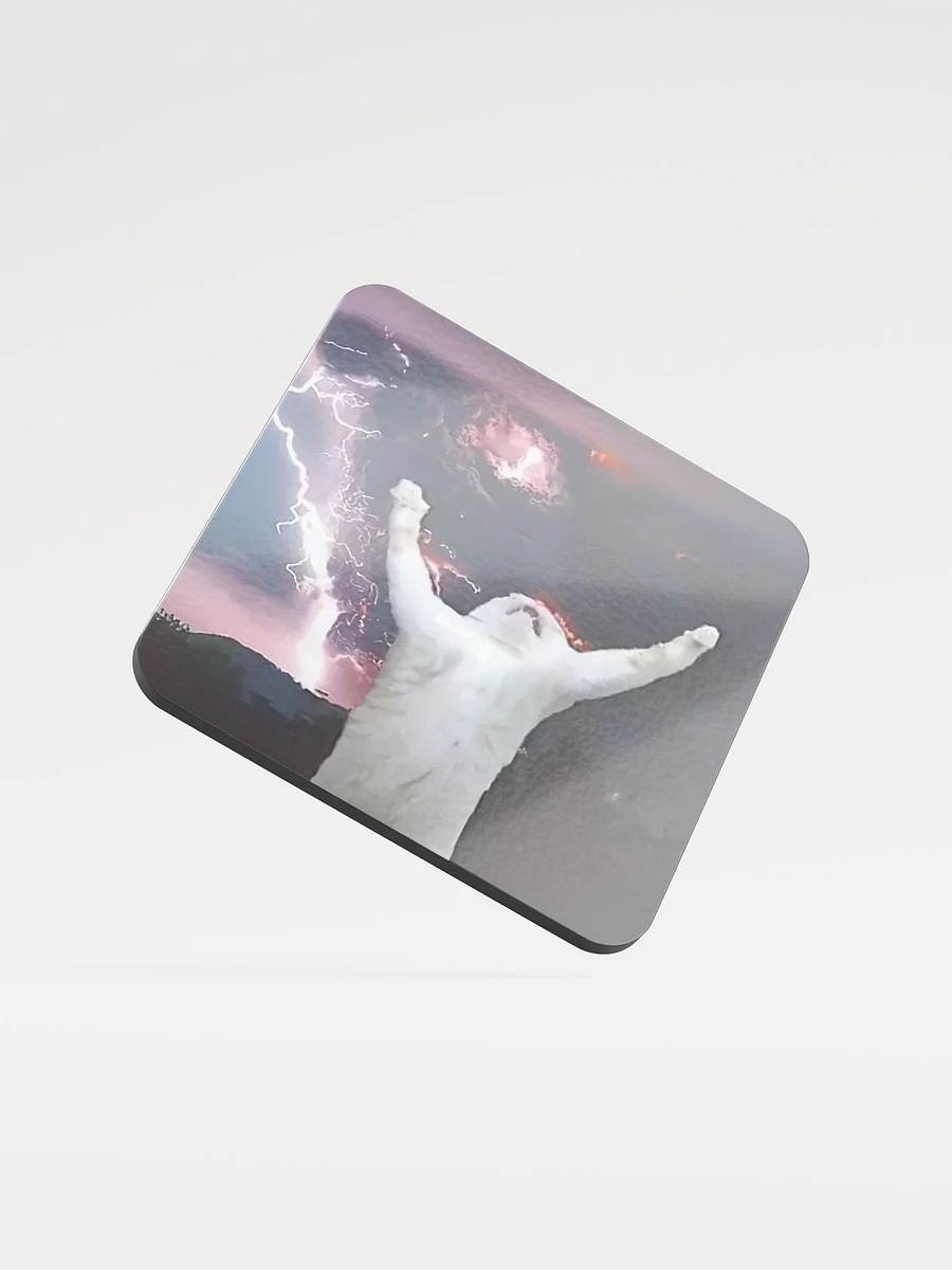 Glossed Cork Coaster: Meme Cats product image (1)