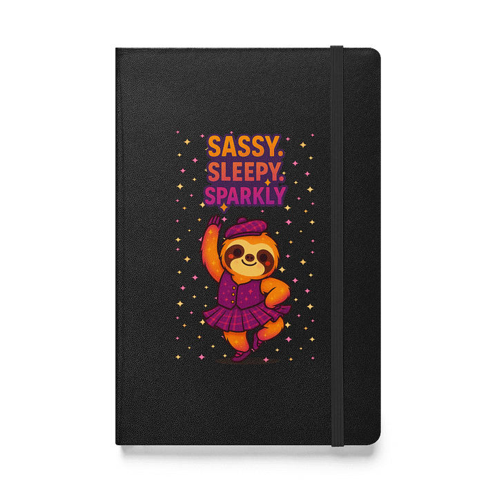 Sassy Sleepy Sparkly Sloth Journal – Cute Highland Dance Notebook for Sloth Lovers & Sparkle Fans product image (1)