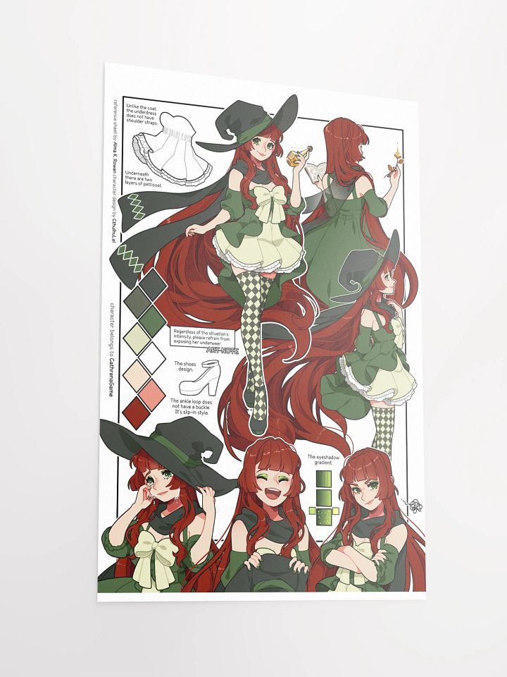 Cathrena Reference Sheet Poster product image (2)